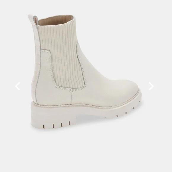 NWT Dolce Vita Linza Booties in Ivory Leather - Picture 3 of 6